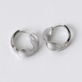 Twisted Texture Hoop Earrings - DippedShop Wholesale - #9555