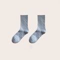Floral Plaid Crew Socks - DippedShop Wholesale - #8451