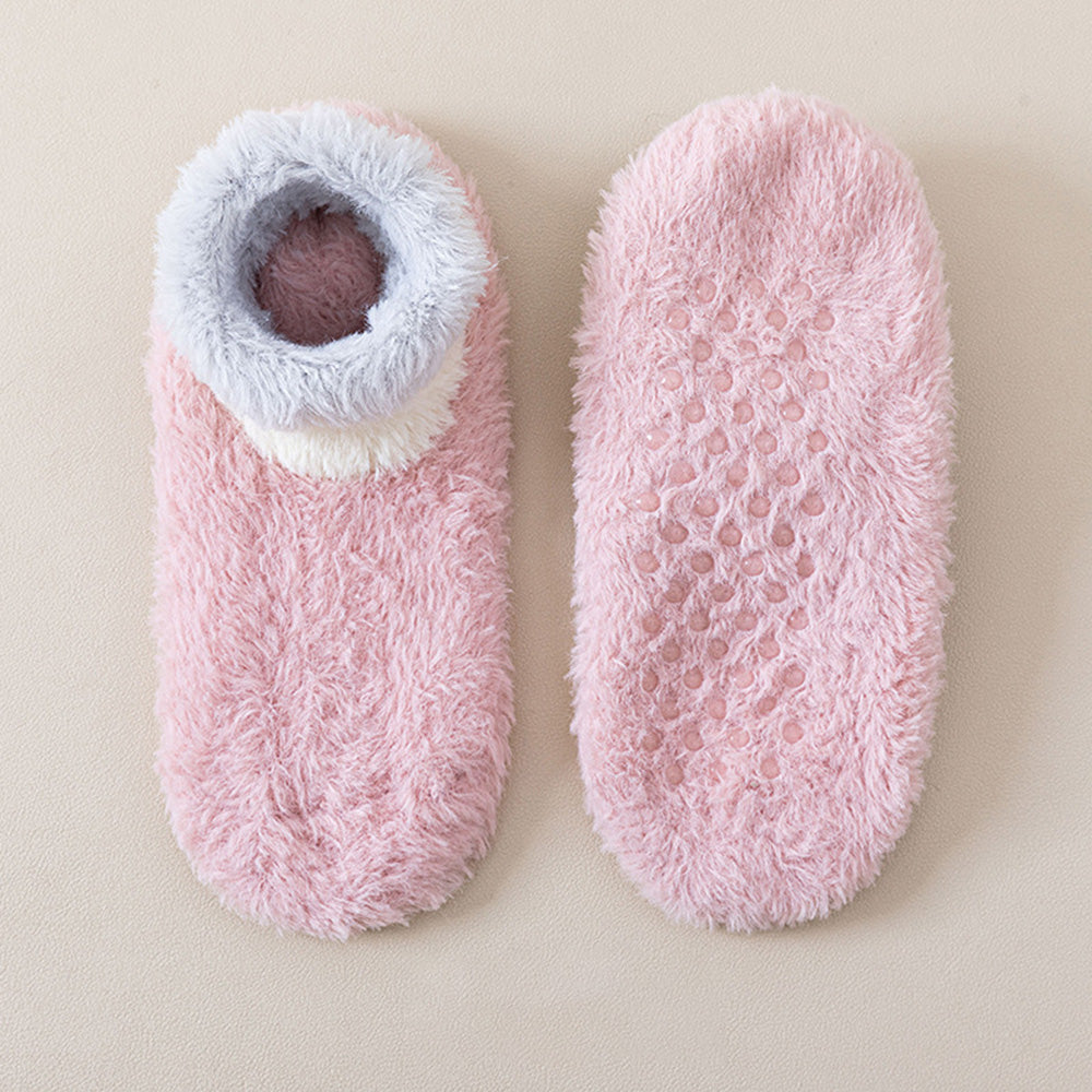Fuzzy Non-Slip Slipper Socks - DippedShop Wholesale - #5267
