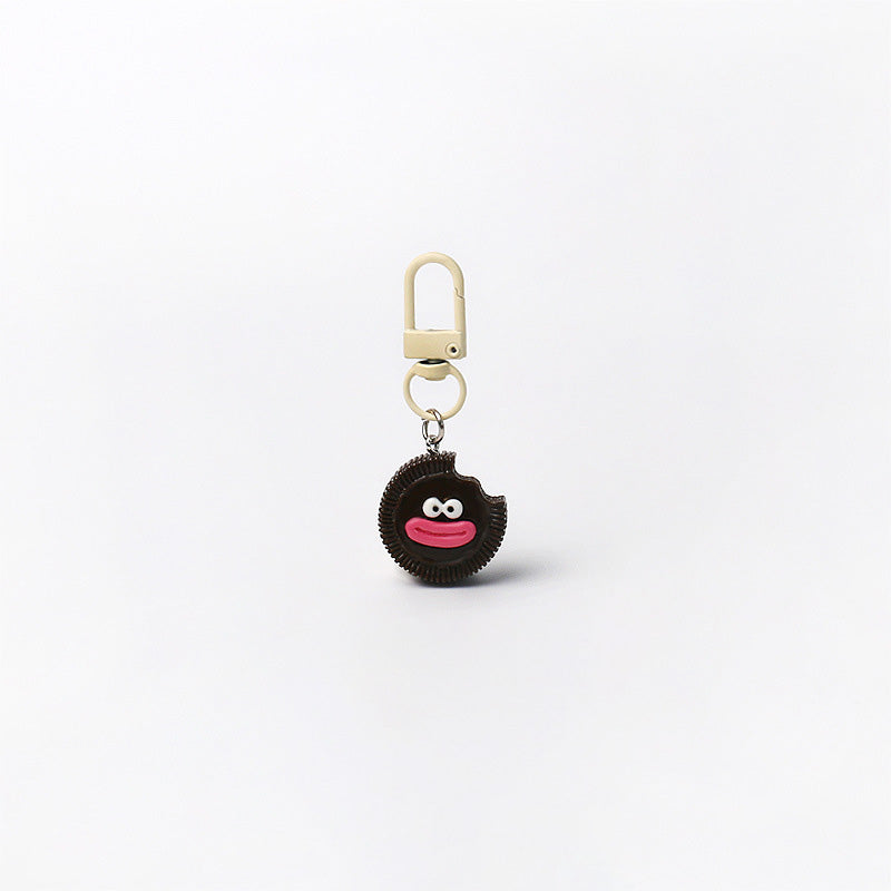 Funny Mini Cookie Sausage Mouth Pendant Keychain 6W10BBC680