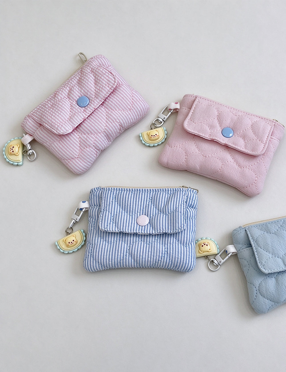 Quilted Heart Coin Purse - DippedShop Wholesale - #5555