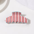 Striped Hair Claw - DippedShop Wholesale - #4643