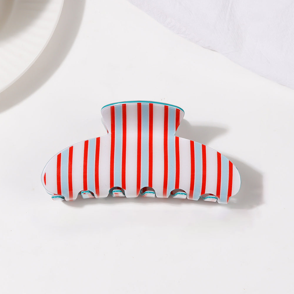 Striped Hair Claw - DippedShop Wholesale - #4643