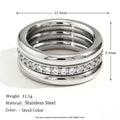 Cubic Zircon Ring Set - DippedShop Wholesale - #6083