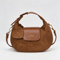 Retro Leather Trim Half Moon - DippedShop Wholesale - #9587