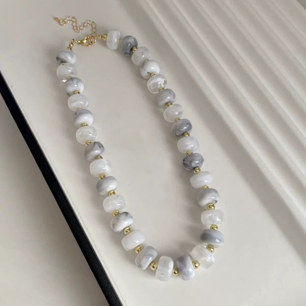 Resin Bead Choker Necklace - DippedShop Wholesale - #3619
