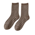 Winter Color Contrast Striped Warm Scrunch Socks 6W8FSO677