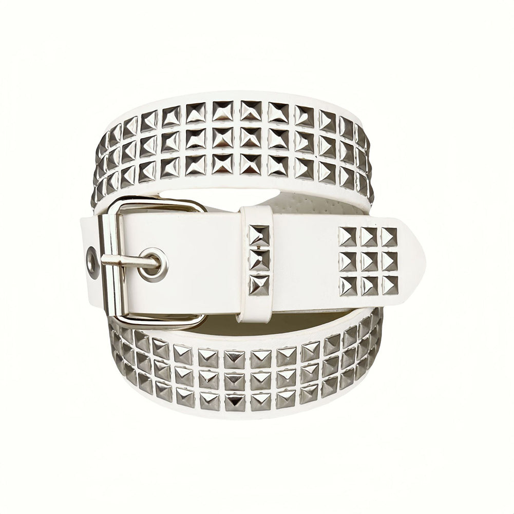 Punk Style Rivet Bright Pyramid Studded Belt 6W6JBT187