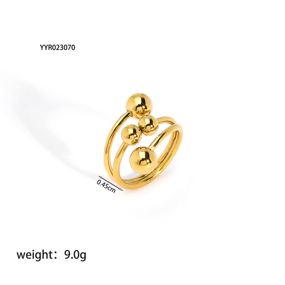 Cubic Zirconia Adjustable Ring - DippedShop Wholesale - #0819