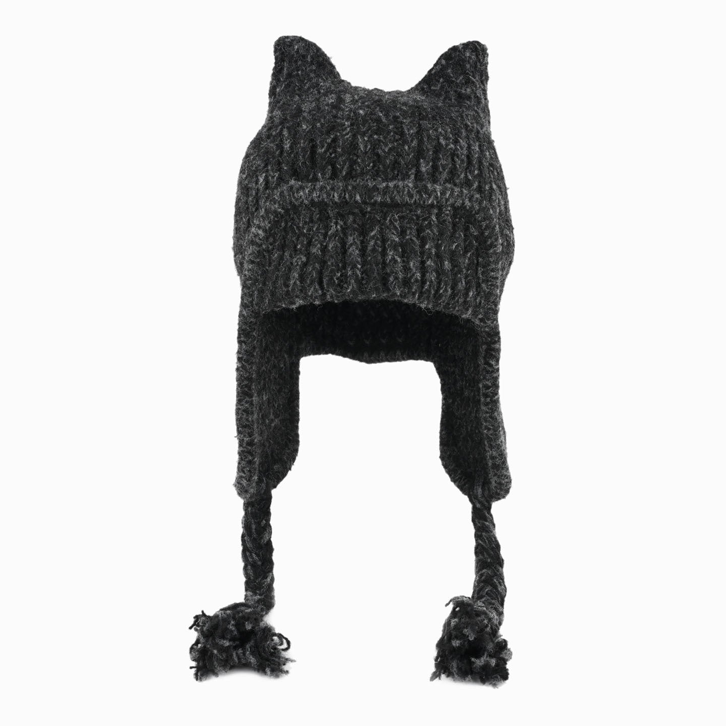 Cute Solid Color Cat Ear Trapper Hat 6W6HAT640