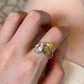 Double Rhinestone Ring - DippedShop Wholesale - #1347