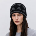 Diamond Jacquard Knit Beanie - DippedShop Wholesale - #3939