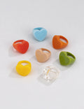 Resin Heart Ring - DippedShop Wholesale - #6515