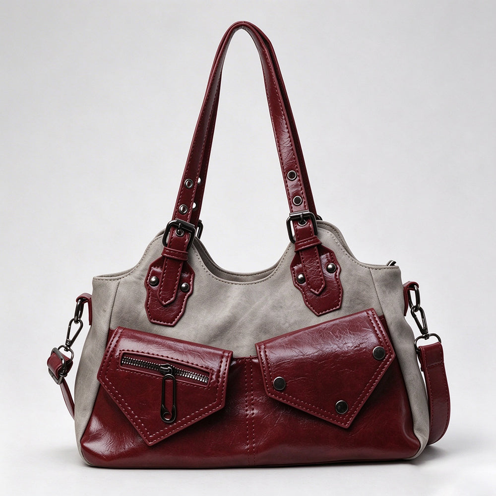 Vintage Punk Utility Multi-Pocket Tote - DippedShop Wholesale - #6931