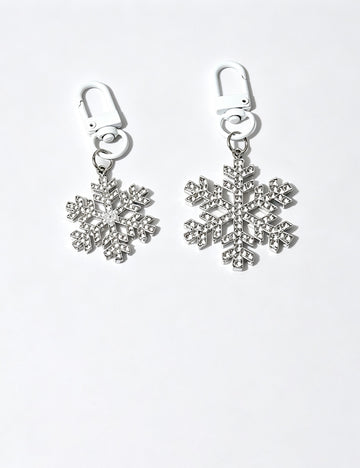 Stylish Rhinestones Snowflake Pendant Bag Charm 6W10BBC676