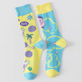 Asymmetrical Cartoon Crew Socks - DippedShop Wholesale - #8659