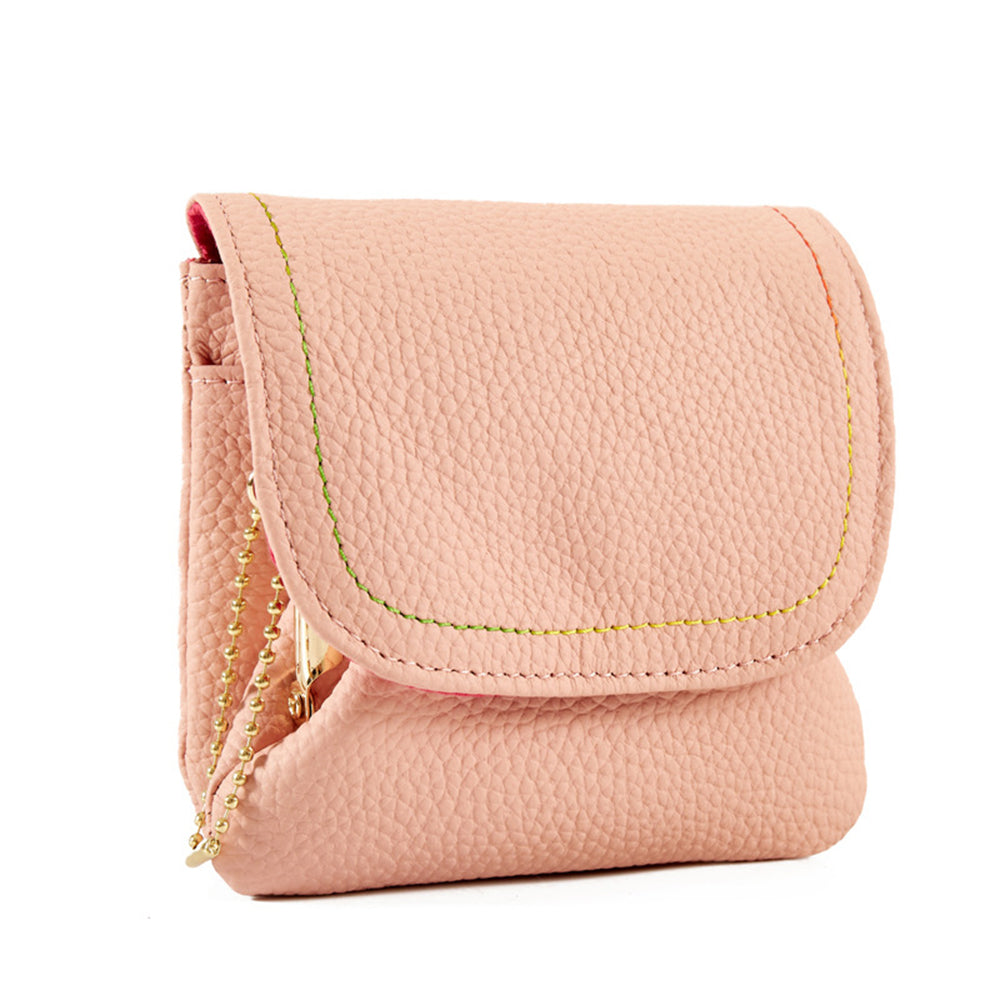 Dual Compartment Kiss Lock Short Wallet 6W10BWB307