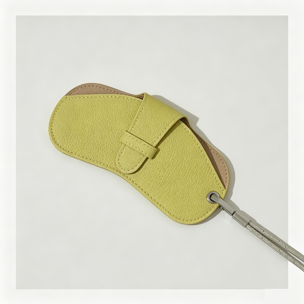 Solid Color PU Portable Sunglasses Case MK2BLC6W13HSY49