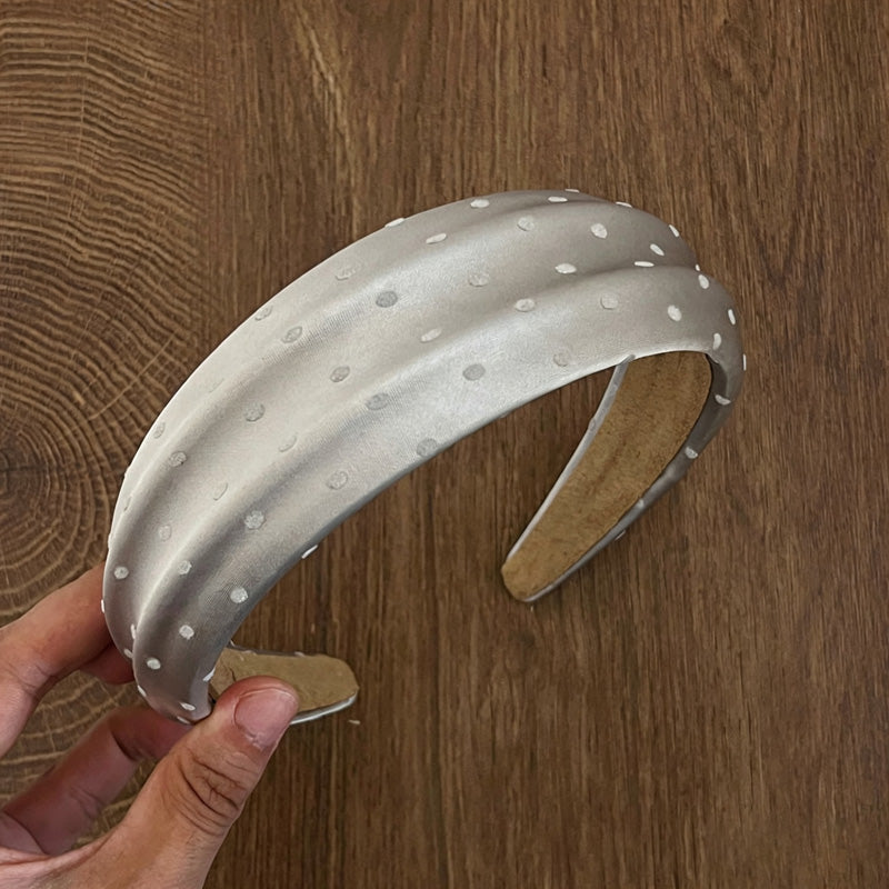 Minimalist Satin Polka Dot Non-Slip Headband 6W6HBD299