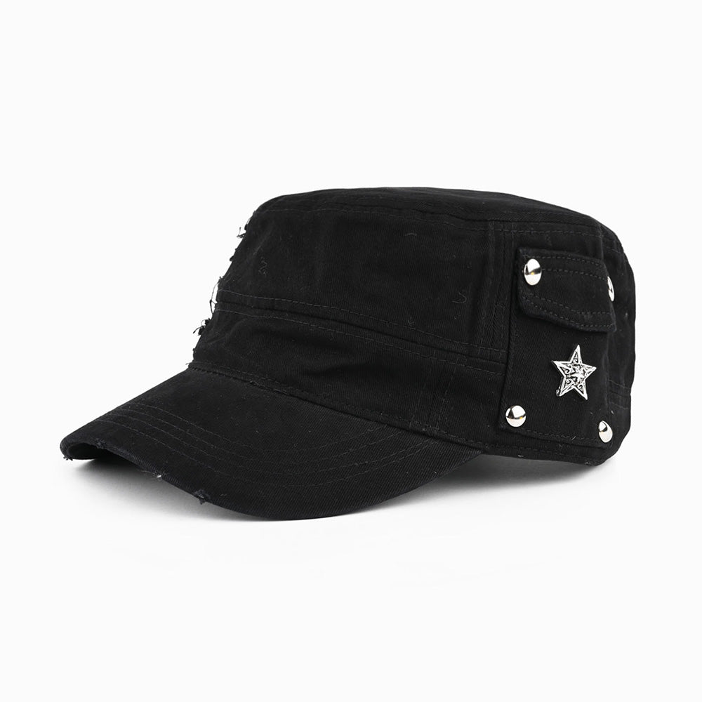 Trendy Star Studded Flat Baseball Cap 6W6HAT782