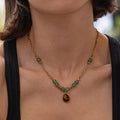 Gemstone Beaded Necklace - DippedShop Wholesale - #6051