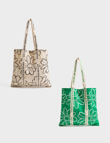Fresh Floral Print Large Capacity Shoulder Bags 6W10BBG1346
