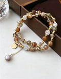 Natural Stones Beads Chain Adjustable Bracelet 6W6JBR723