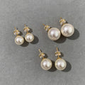 Elegant Natural Pearl Stud Earring 6W6JER575