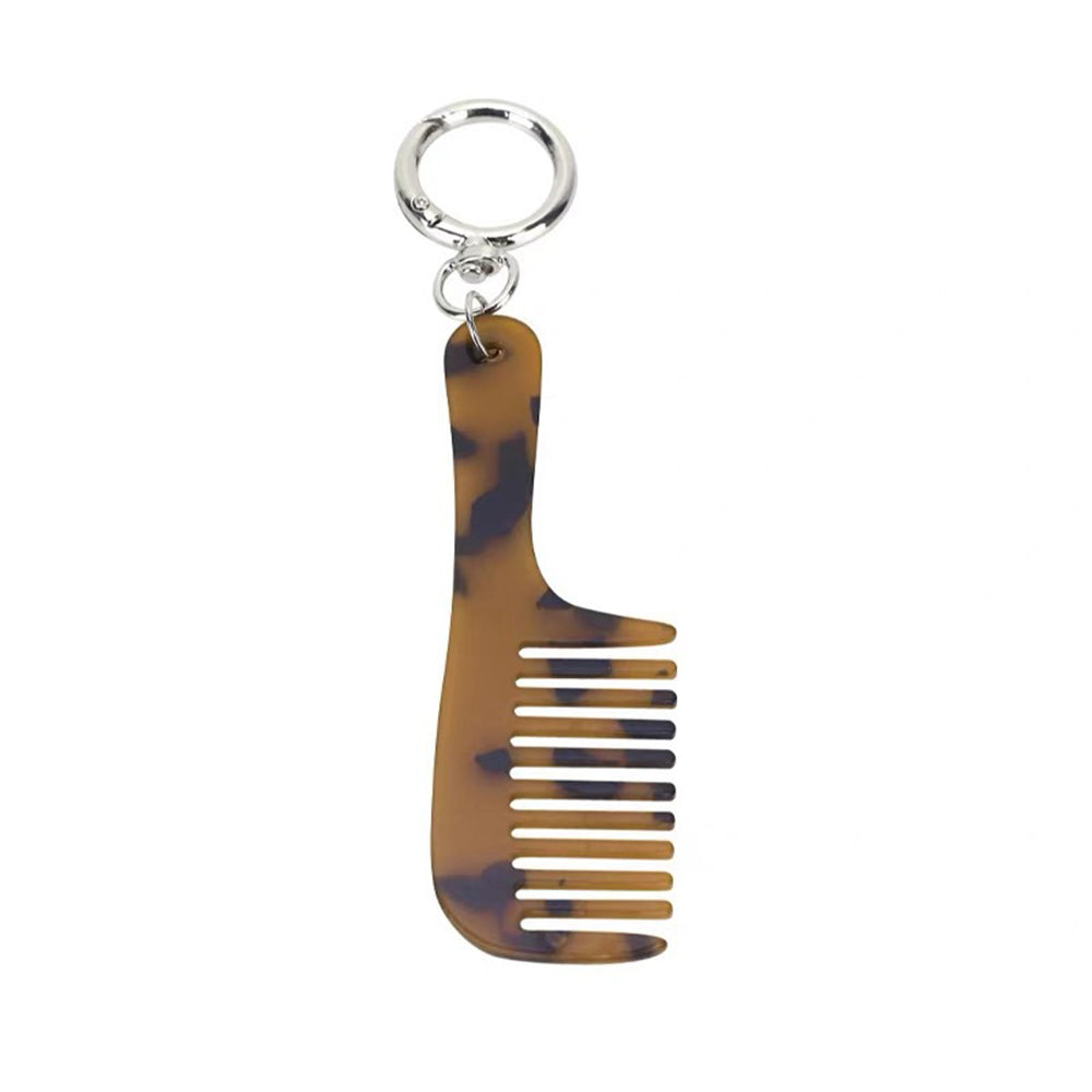 Cute Acetate Tortoise Leopard Mini Mirror Keychain 6W10BBC865
