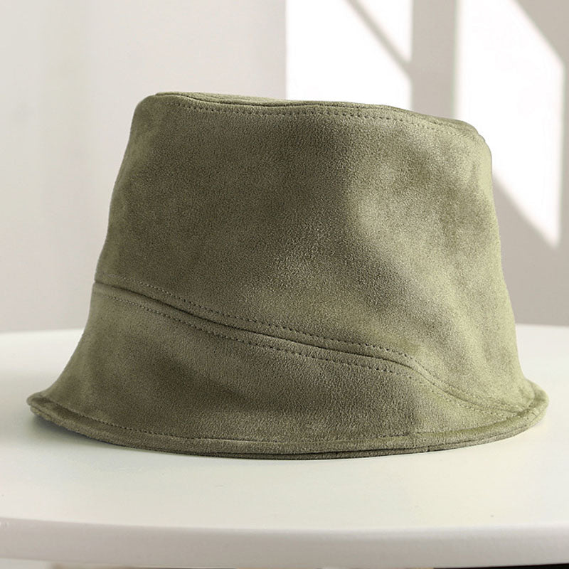Faux Suede Bucket Hat - DippedShop Wholesale - #3491