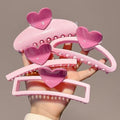 Heart Hair Claw Clip - DippedShop Wholesale - #5651