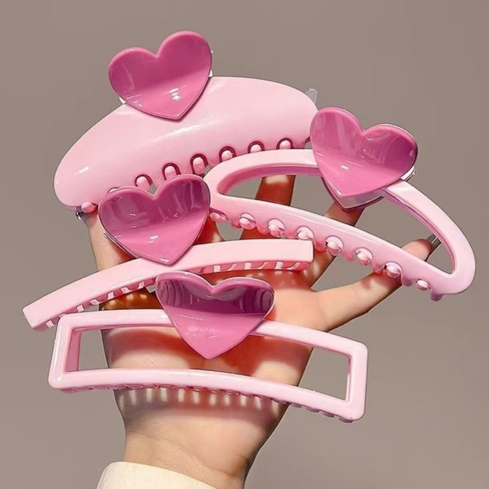 Heart Hair Claw Clip - DippedShop Wholesale - #5651