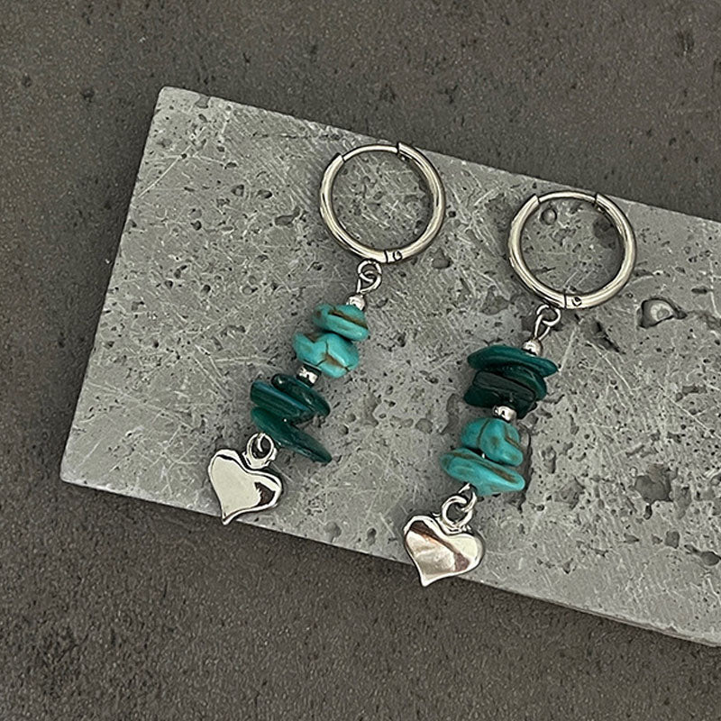 Beaded Hoop Earrings - DippedShop Wholesale - #6915