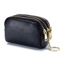 Cute Double Zipper Mini Leather Coin Purse 6W10BWB302