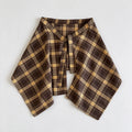 Fashion Plaid Half Skirt Tie Waist Hip Scarf 6W1SL43