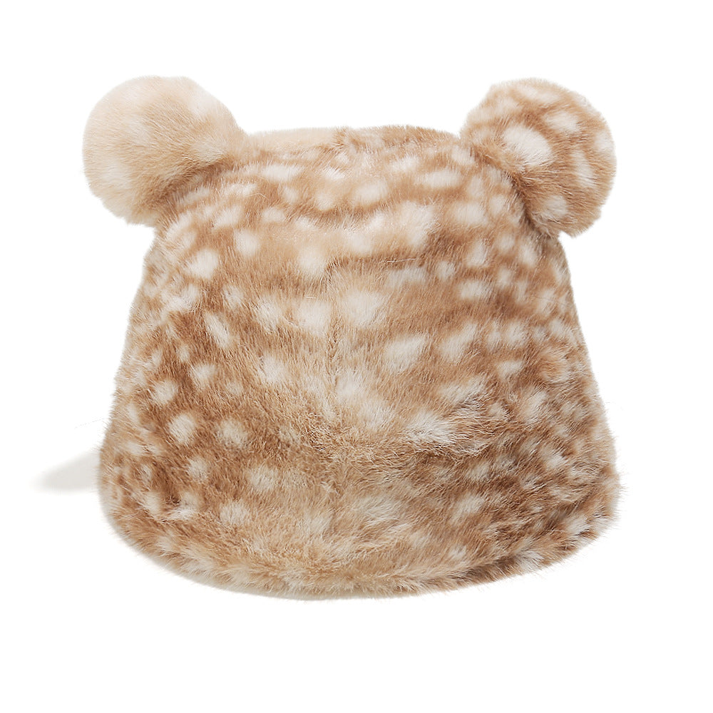 Winter Faux Fur Thicken Warm Bucket Hat 6W6HAT825