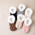 Fuzzy Fleece Lined Warm No Slip Slipper Socks 6W8FSO861