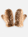 Cute Elk Spotted Plush Warm Mitten Gloves 6W6GLO75
