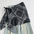 Trendy Floral Print Tie Waist Wrap Hip Scarf 6W1SL45