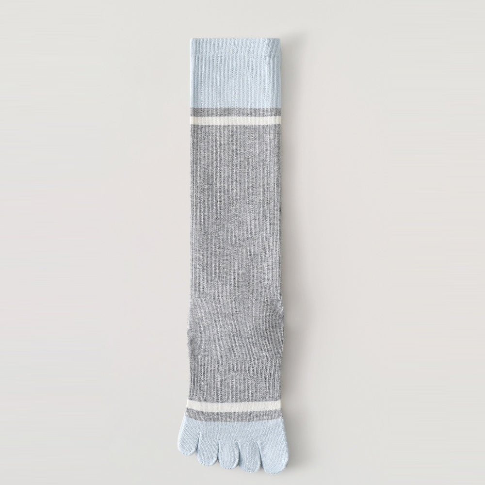 Stylish Color Block Striped Five-finger Socks 6W8FSO1012