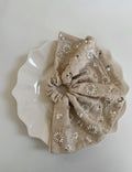 Linen Beaded Sequined Hair Scrunchies MK2BW6W6HSR38