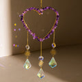 Crystal Heart Suncatcher - DippedShop Wholesale - #2851
