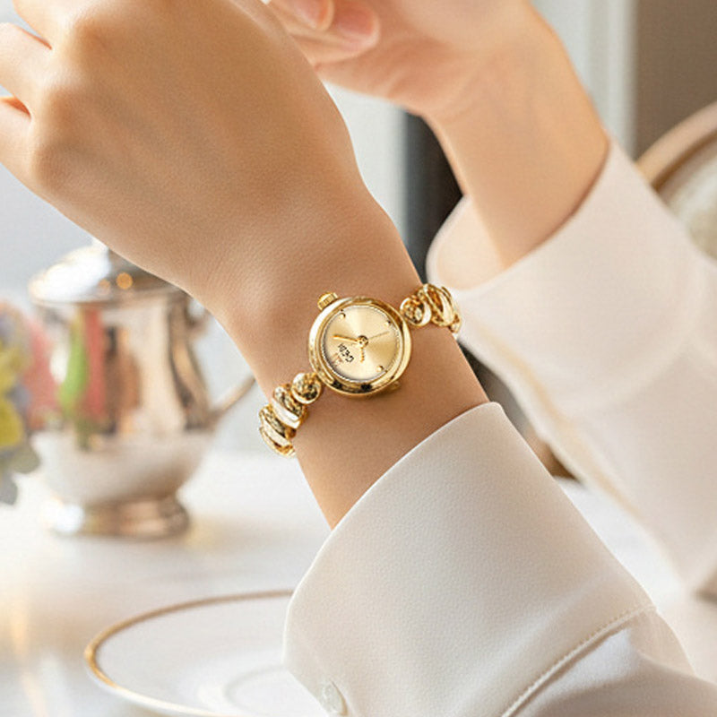 Luxury Gold-Tone Round Quartz Bracelet Watch MK2SSAS6W6JWA15