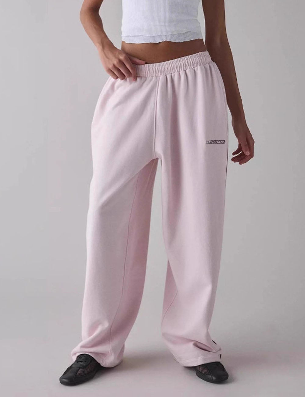 Embroidery Elastic Waist Pants - DippedShop Wholesale - #8323