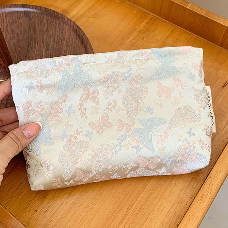 Butterfly Jacquard Makeup Bag - DippedShop Wholesale - #2659