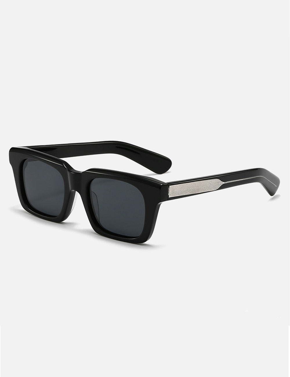Trendy Polarized Square Frame  Acetate Sunglasses DP25D956