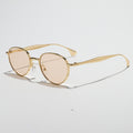 Metal Oval Frame Sunglasses - DippedShop Wholesale - #3619