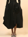 Irregular Hem Flower Midi Skirt - DippedShop Wholesale - #4195
