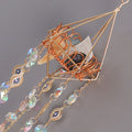 Gold Crystal Suncatcher Pendant - DippedShop Wholesale - #3907
