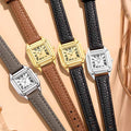 Classic Square Roman Numeral Leather Strap Watch MK2SSAS6W6JWA08